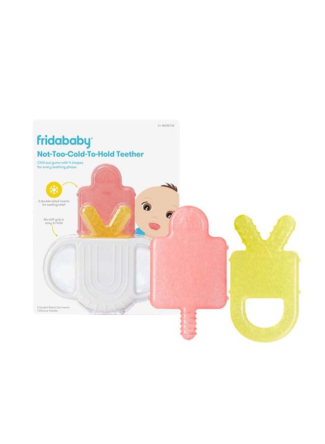 Not - Too - Cold - To - Hold BPA Free Silicone Teether For Babies Pink/Yellow