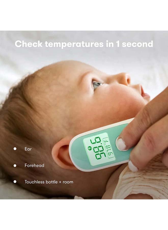 3-In-1 Ear, Forehead And Touchless Infrared Thermometer - White/Blue