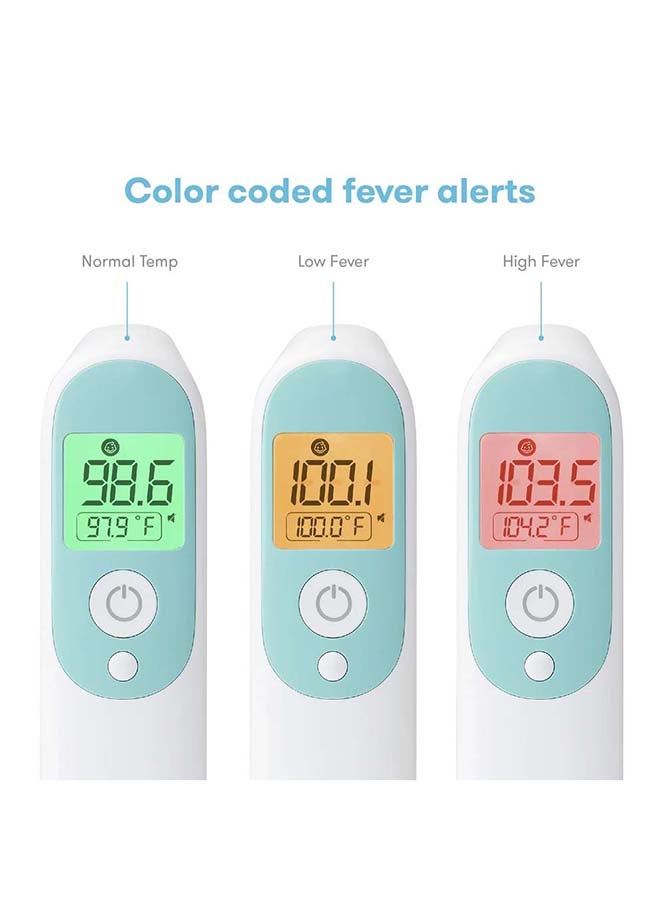 3-In-1 Ear, Forehead And Touchless Infrared Thermometer - White/Blue