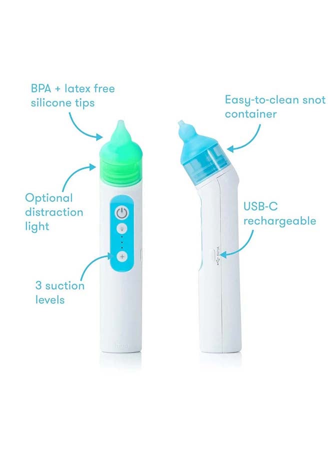 NoseFrida Electric Nasal Aspirator - White/Blue