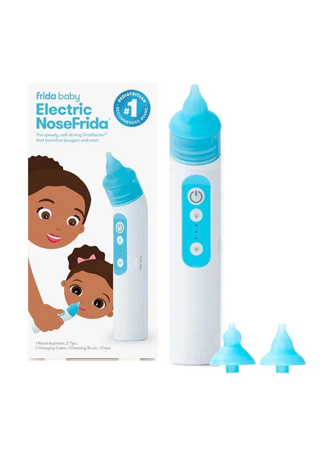 NoseFrida Electric Nasal Aspirator - White/Blue