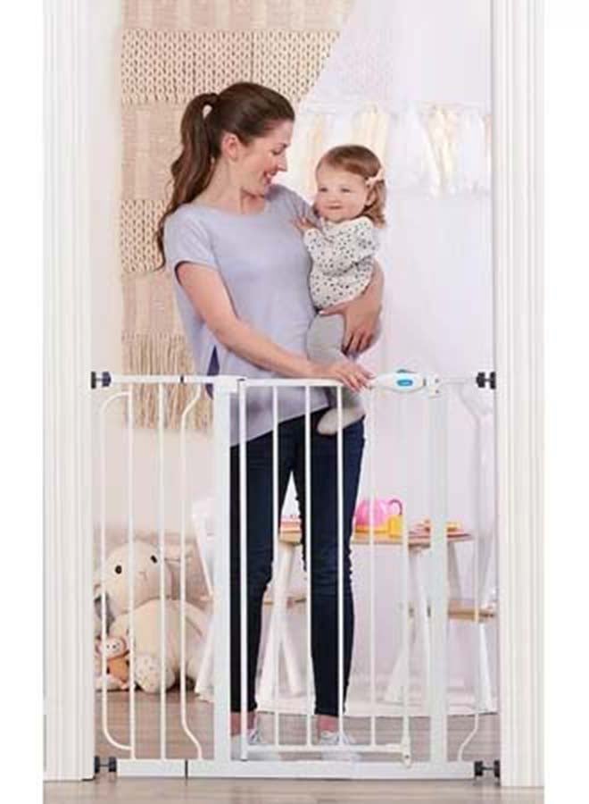 Easy Step Extra Tall Walk Thru Baby Safety Gate - White