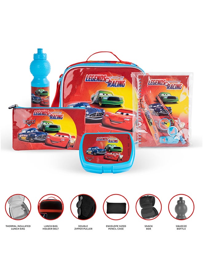 6 In 1 Disney Cars Legends Of Racing Trolley Box Set, 16 inches