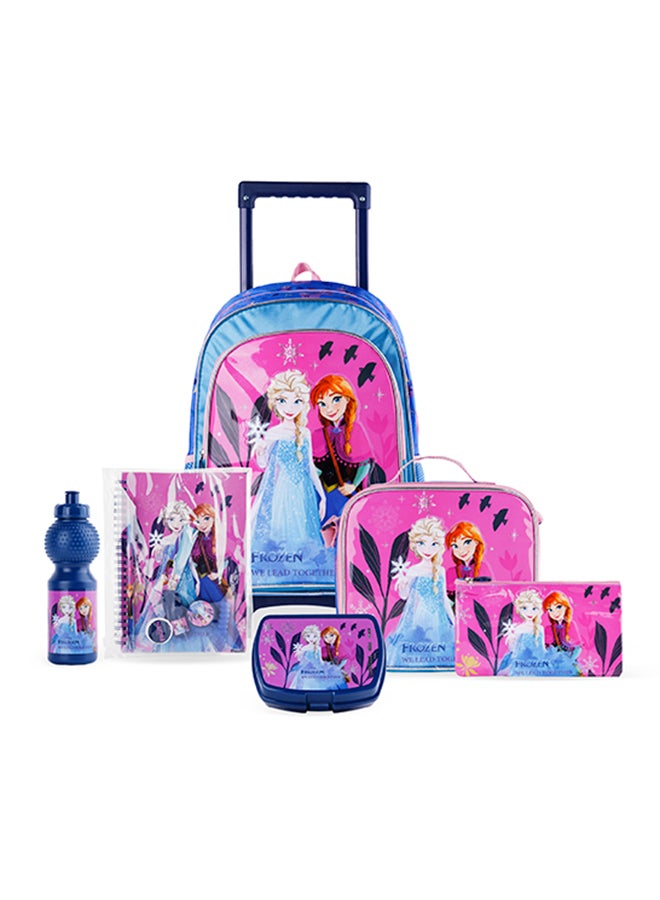 6 In 1 Disney Frozen We Lead Together Trolley Box Set, 16 inches