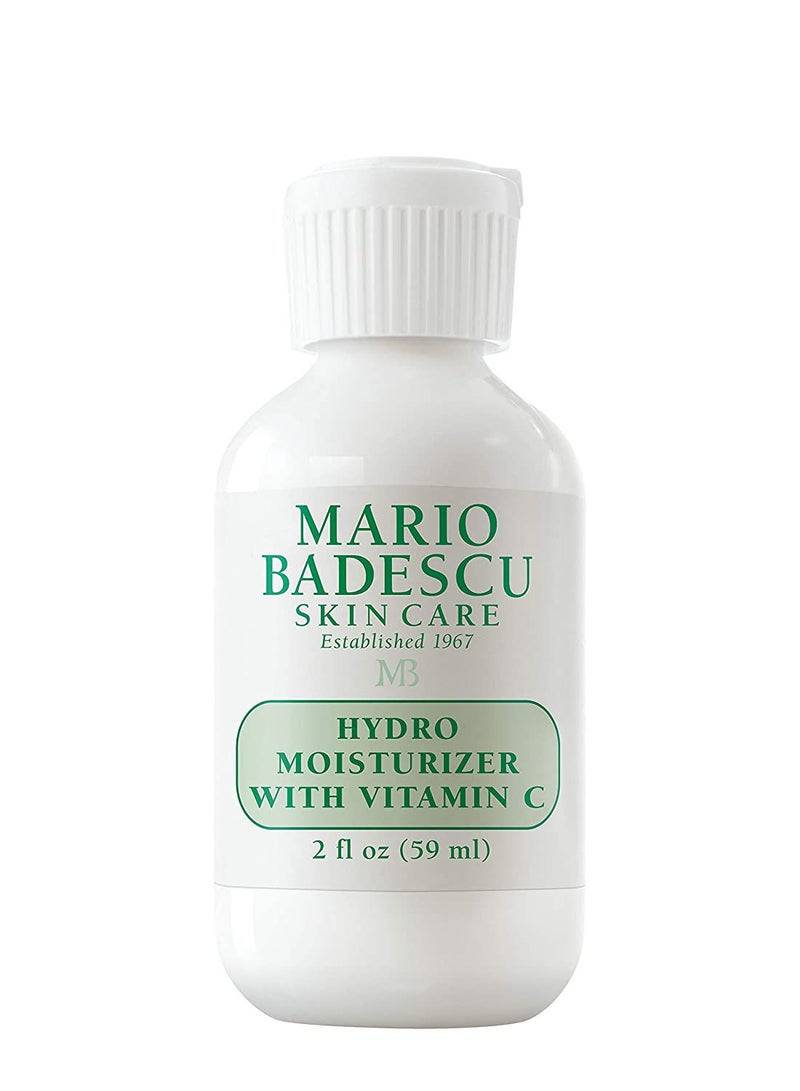 Mario Badescu Hydro Moisturizer With Vitamin C for Combination, Sensitive Skin | Lightweight Face Cream with Vitamin C, 2 Fl Oz