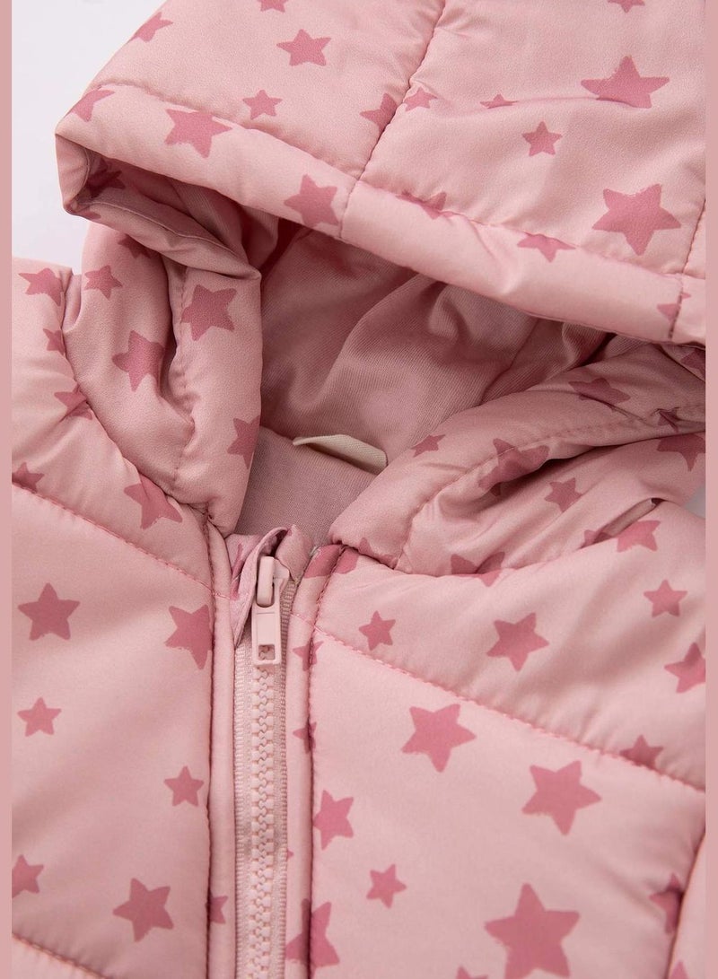 BabyGirl Regular Fit Hooded Long Sleeve Jacket