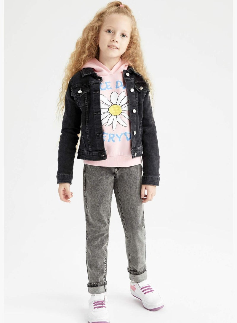 Girl Regular Fit Denim Jacket