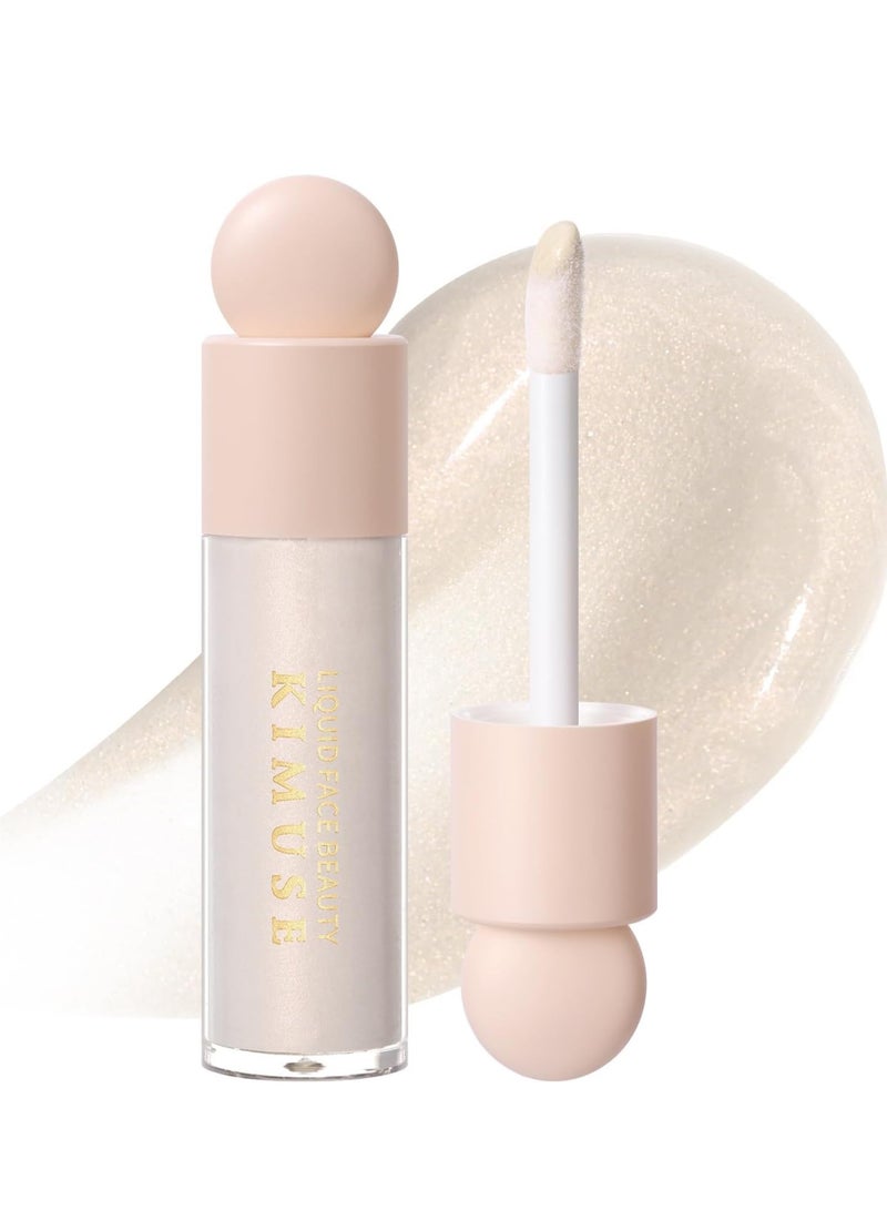 Natural Glow Liquid Filter, Complexion Booster For A Glowing, Weightless Liquid Highlighter Primer, Foundation Face Primer For a Long-Wear Radiant Glow Soft-Focus Look, Vegan & Cruelty-Free