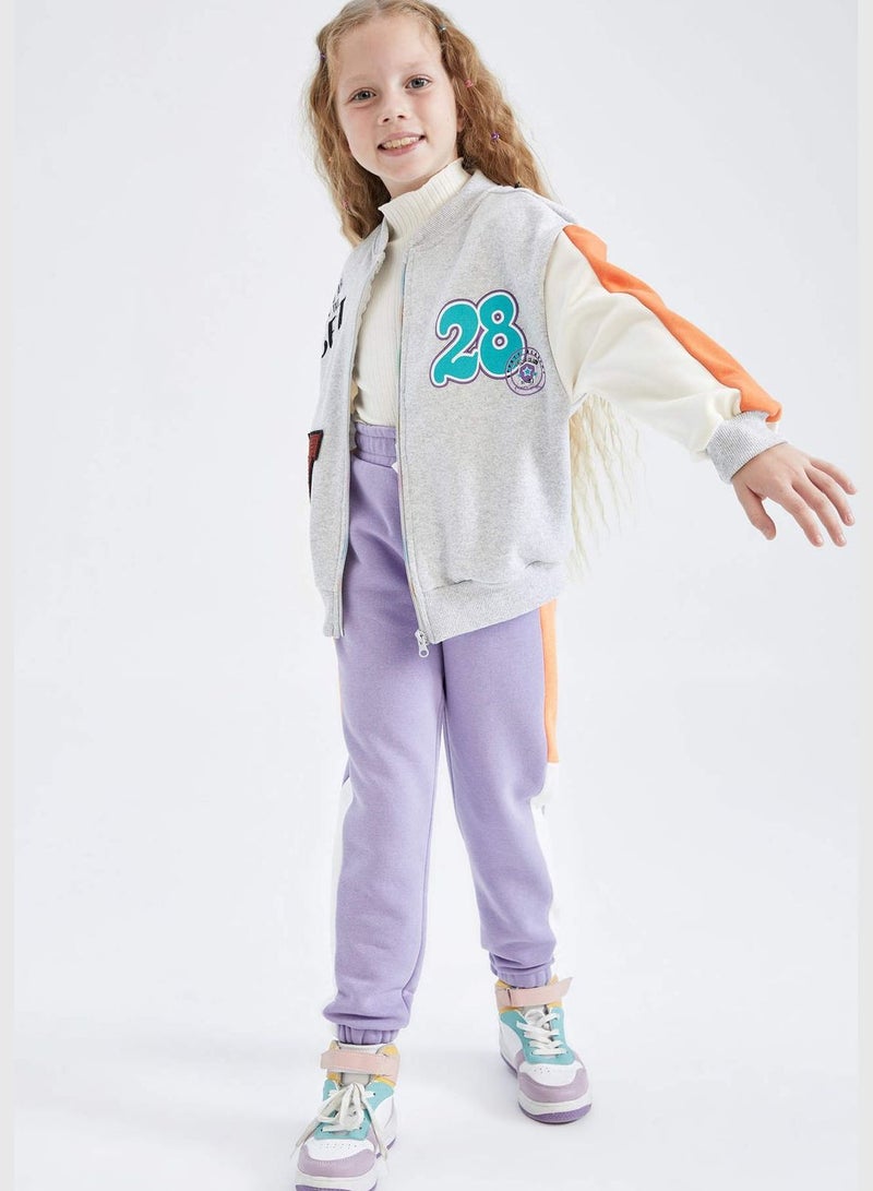 Girl Bomber Bomber Long Sleeve Knitted Cardigan