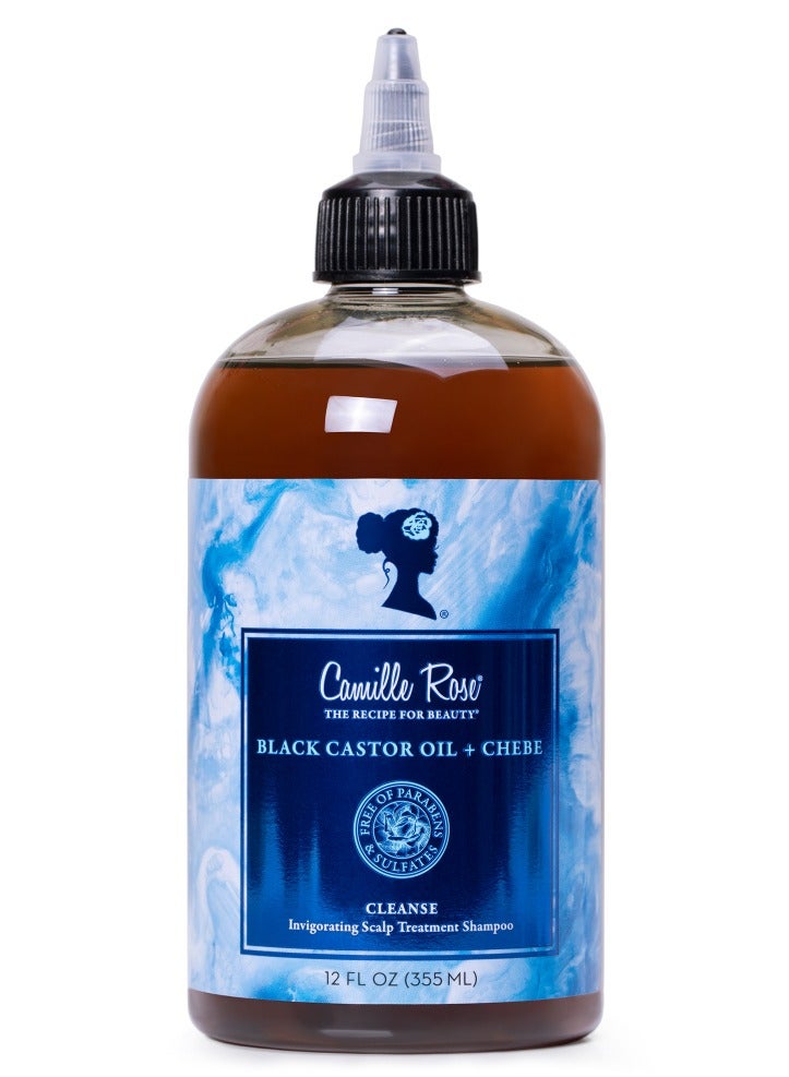Camille Rose Black Castor Oil & Chebe Scalp Treatment Shampoo (12 Oz, 355 mL)