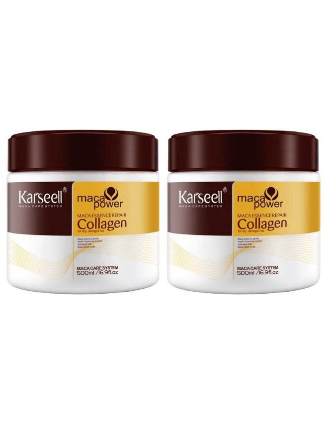 Collagen Hair Mask 2 PCS 16.9 oz 500ml