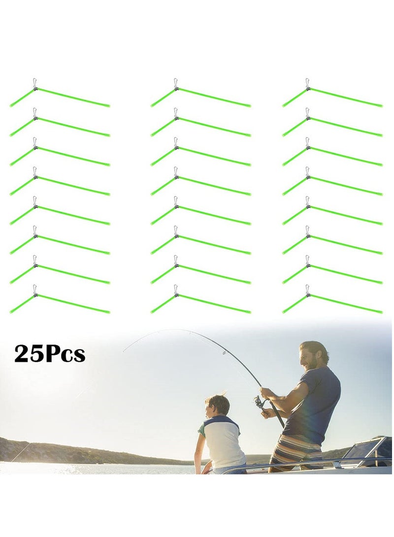 25 Pieces Fishing Balance Connector Fishing Anti Tangle Boom Fishing Accessories Hook Link PVC Connector Fishing Tackle Tubes, 22cm