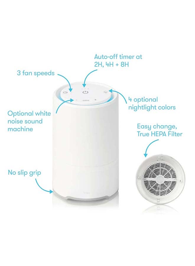 3 In 1 Air Purifier With Sound Machine And Nightlight - UK Plug