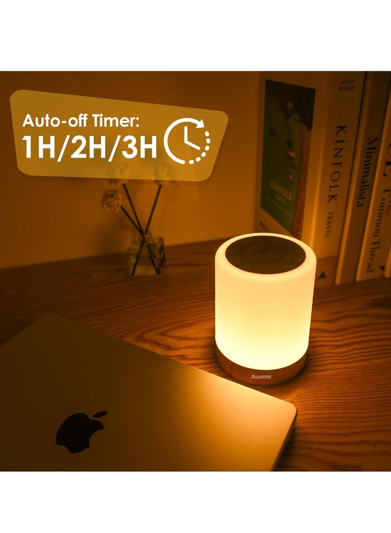 Light Touch Sensor for Kids Baby, LED Bedside Table Lamp 11 RGB Colors Changing, USB Rechargeable, Adjustable Dimmable Portable Lamp for Baby Bedroom Nursery Living Room