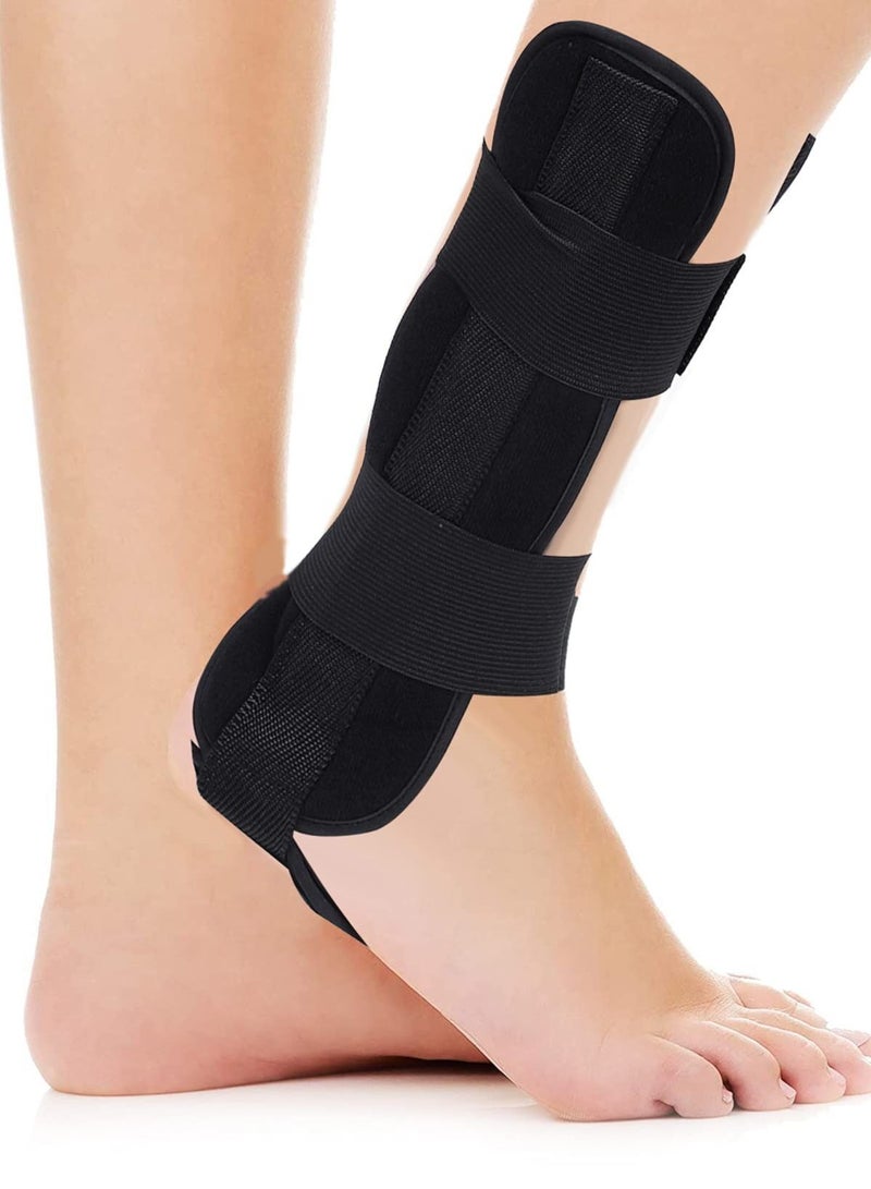 Adjustable Ankle Support Stabilizer, Fixed Ankle Fracture Splint Ankle Support Brace Care Accessories Protection Corrective Splint for Sprain and Arthritis Recovery