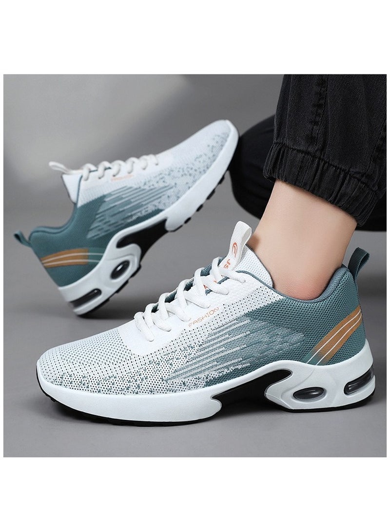 Shoes men's new flying woven air cushion shoes Cross-border men's shoes wholesale casual shoes sneakers breathable running shoes