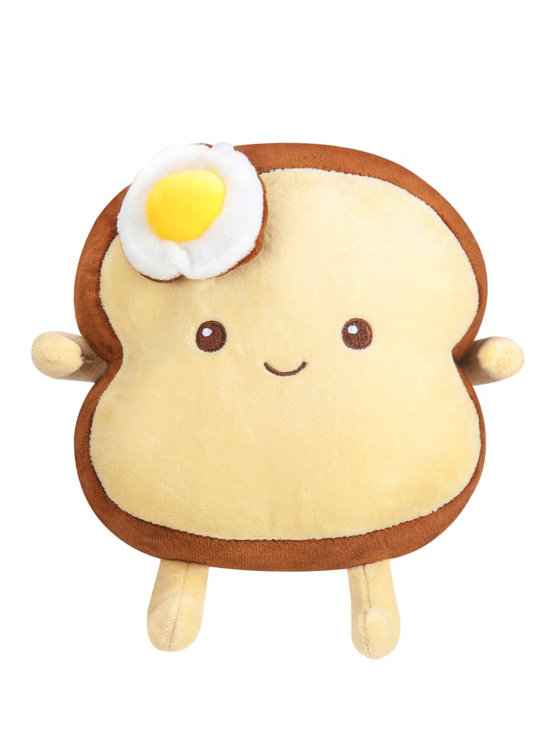 Toast Bread Plush Pillow Toy, Toast Bread Cushion, Lovely Stuffed Plush Toast Sofa Pillow, Soft Plush Toy, Suitable for Home Bedroom Decorate