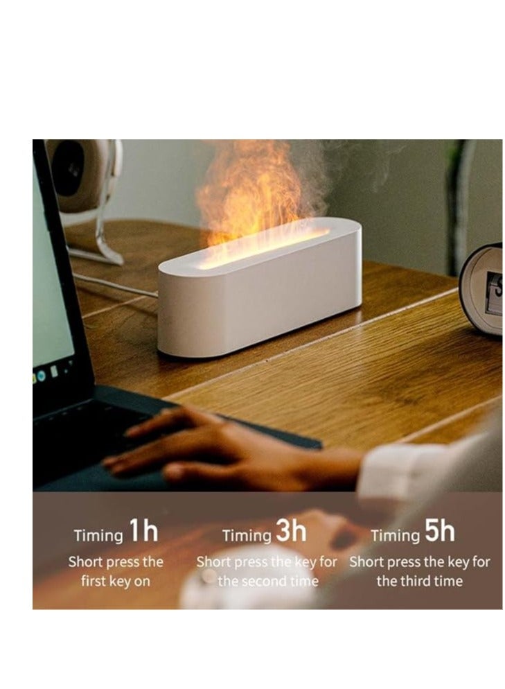 Flame Aromatherapy Diffuser Quiet USB Air Humidifier, Essential Oil Diffuser, Multifunctional, Suitable for Home, Office, Bedroom
