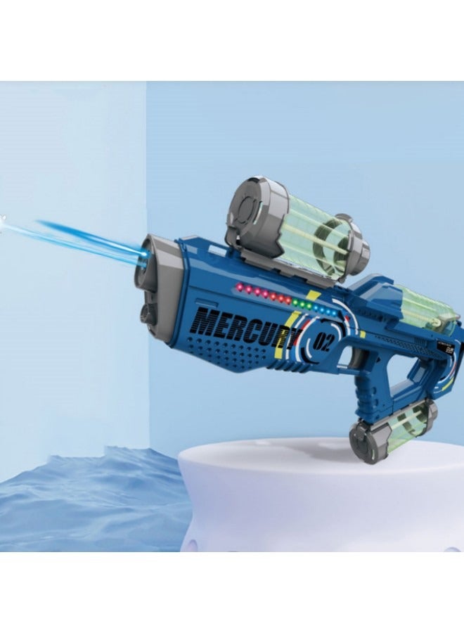 Electric Water Gun Rechargeable Automatic High Capacity Water Guns for Adults Kids 32FT Range One-Button Powerful Squirt Guns Summer Water Toys for Beach Pool Outdoor Party
