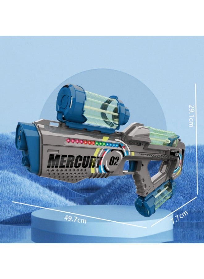Electric Water Gun Rechargeable Automatic High Capacity Water Guns for Adults Kids 32FT Range One-Button Powerful Squirt Guns Summer Water Toys for Beach Pool Outdoor Party