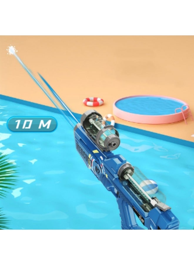 Electric Water Gun Rechargeable Automatic High Capacity Water Guns for Adults Kids 32FT Range One-Button Powerful Squirt Guns Summer Water Toys for Beach Pool Outdoor Party
