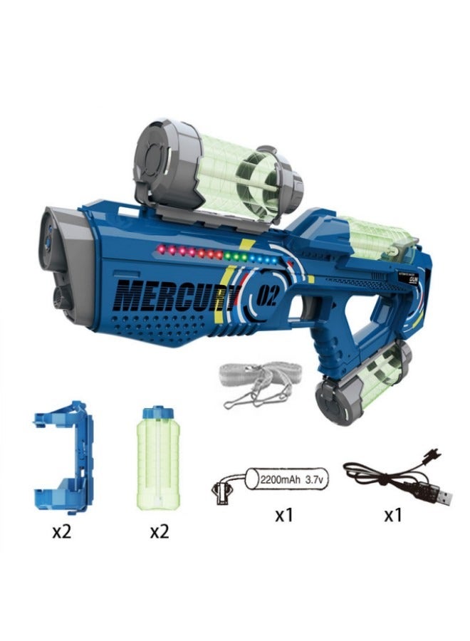 Electric Water Gun Rechargeable Automatic High Capacity Water Guns for Adults Kids 32FT Range One-Button Powerful Squirt Guns Summer Water Toys for Beach Pool Outdoor Party