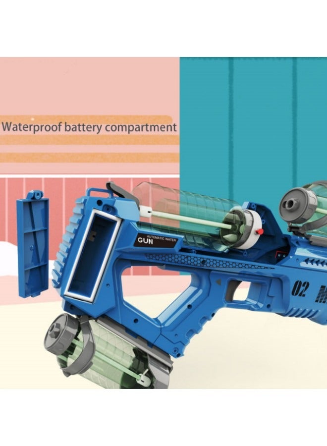 Electric Water Gun Rechargeable Automatic High Capacity Water Guns for Adults Kids 32FT Range One-Button Powerful Squirt Guns Summer Water Toys for Beach Pool Outdoor Party