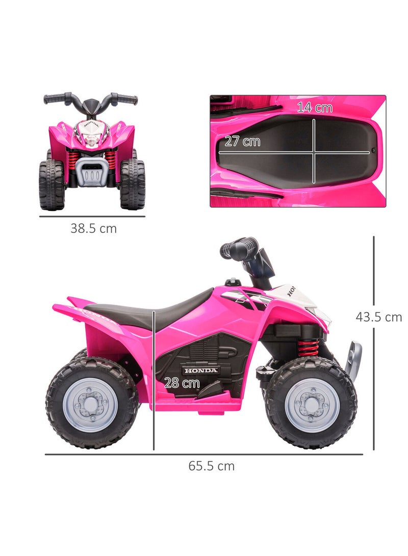 Honda Kids Electric Quad Bike - Pink (6V)