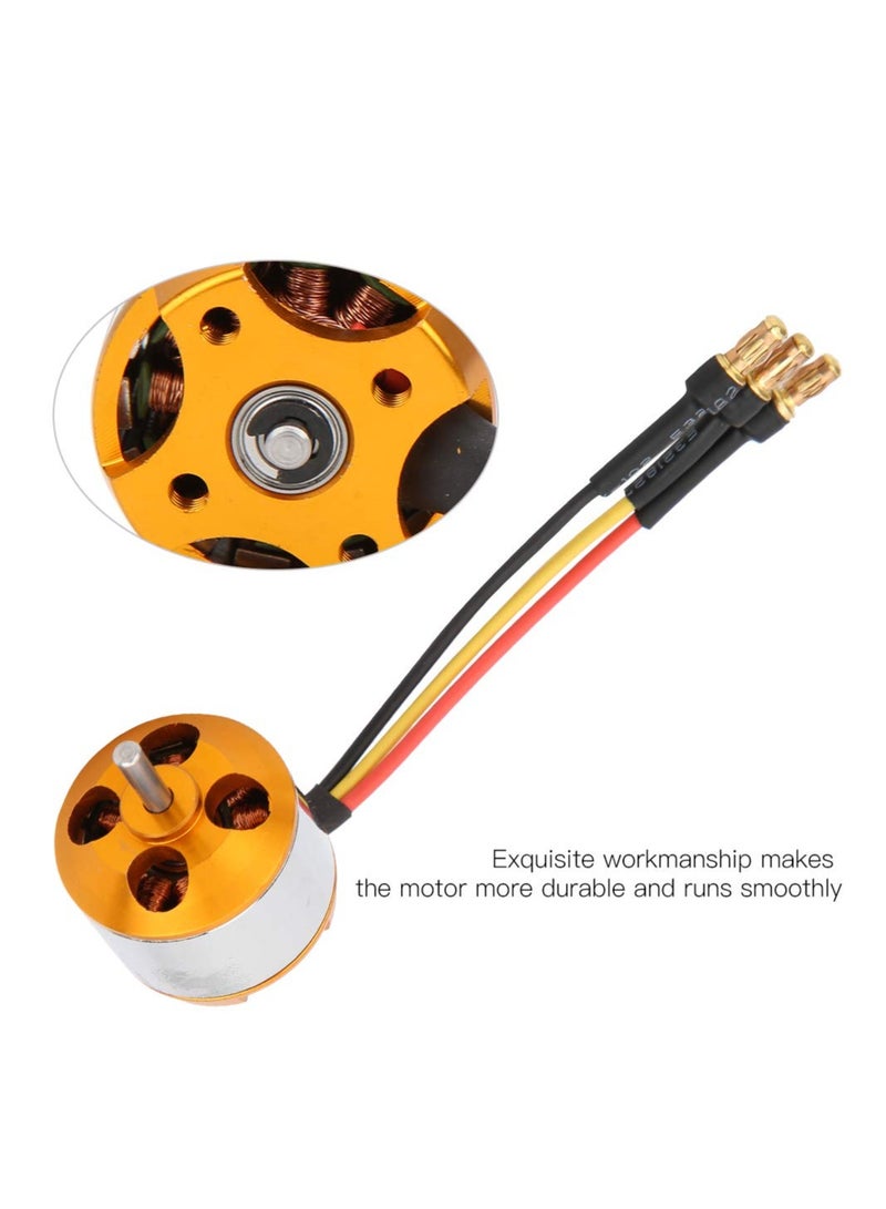 High Power RC Quadcopter Motor Replacement, RC Brushless Motor Upgrade High Power Motor RC Quadcopter Motor High-Efficiency RC Motor Quadcopter Power Boost Compatible with RC Quadcopter(2200KV)