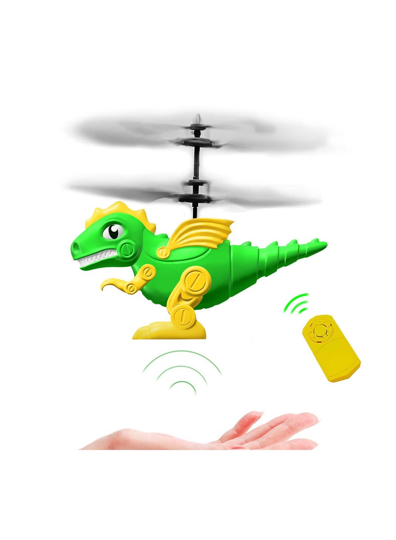 Flying Toys, Dinosaur Remote Control Helicopter, Boys Girls Rc Flying Toy Gifts, Rechargeable Flying Dragon Toy Infrared Induction Helicopter for Boys Girls 6 7 8 9 Year Old Birthday Gift