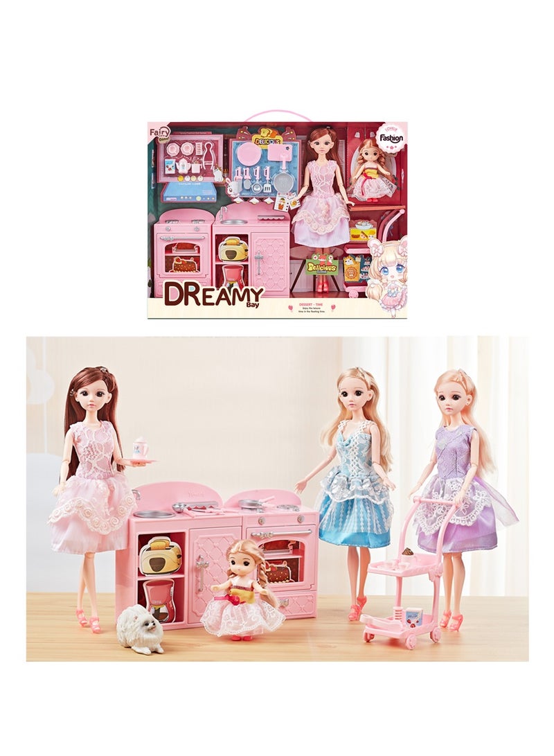 Fairy Care - Dessert Time - Enjoy Leisure Time with Doll Toys - For Ages 3+