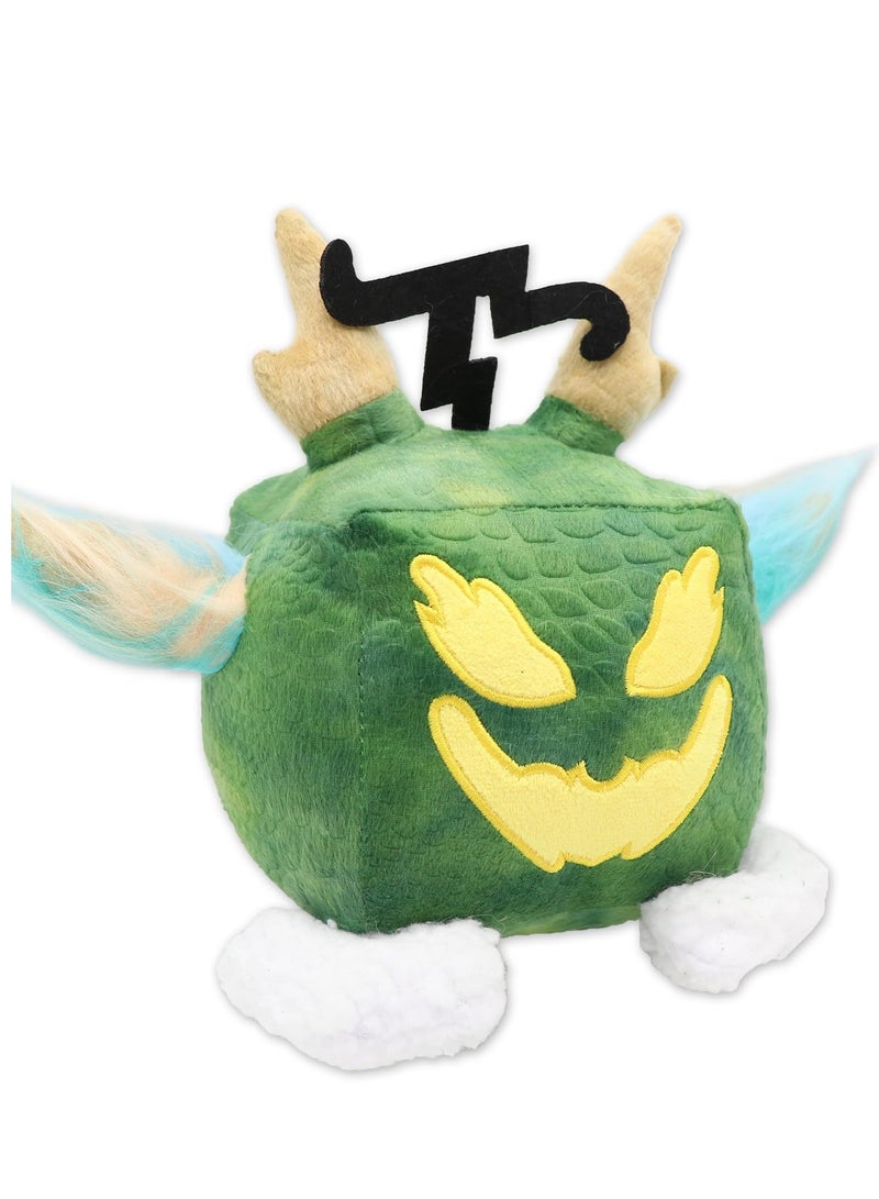 Blox Fruits Plush, 6 inch Blox Plush Plushies Toys Stuffed Animal Plushie Doll, Soft Fruits Hugging Plush Pillow Toy, Collectible Gifts for Kids Fans Aldults Birthday (Dragon) (Green)