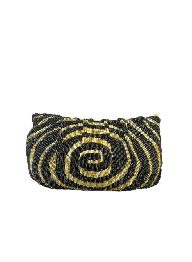 Embroidered Pattern Sling Clutch