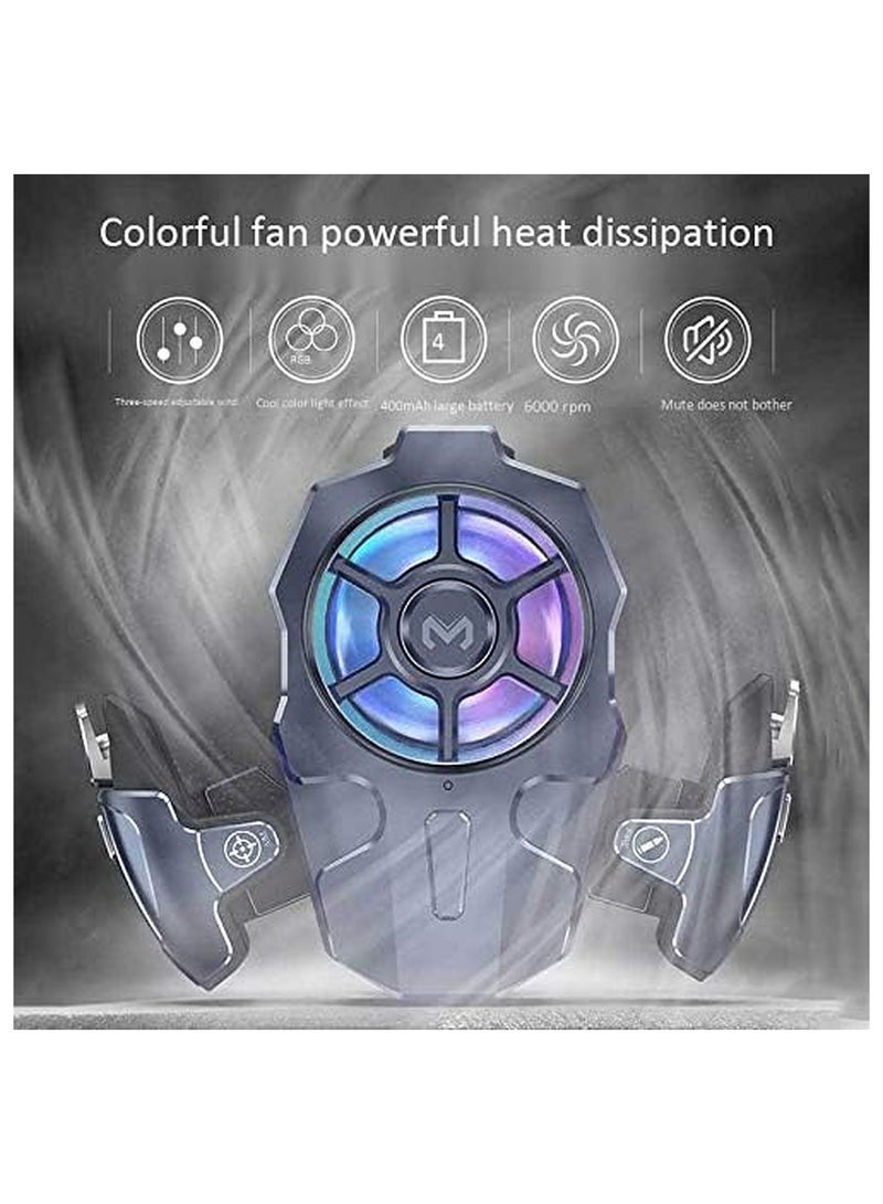 AK03 For PUBG Mobile Controller Phone Fan Cooler Gamepad Joystick Trigger Control For iOS And Android