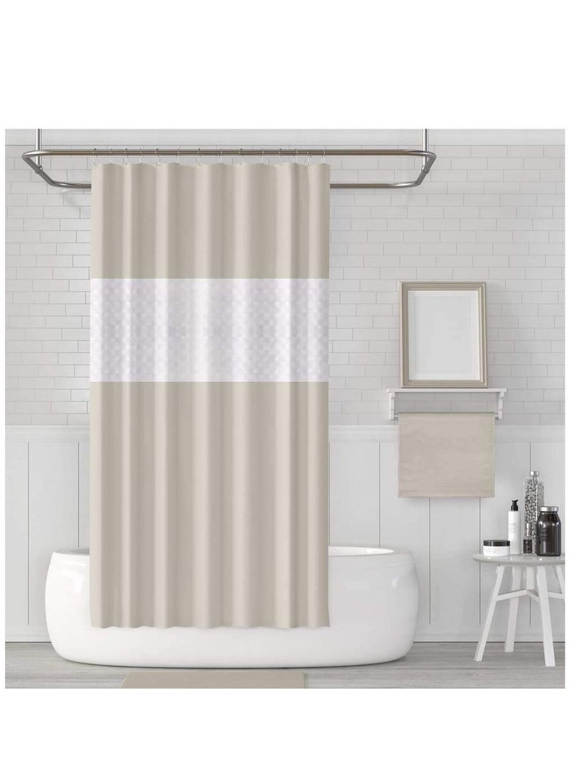 Shower curtain Liner Design for Bathroom Shower and Bathtubs - Free of PVC Chlorine and Chemical Smell - Non-Toxic and Eco-Friendly - 100% Waterproof 180 X 200 cm