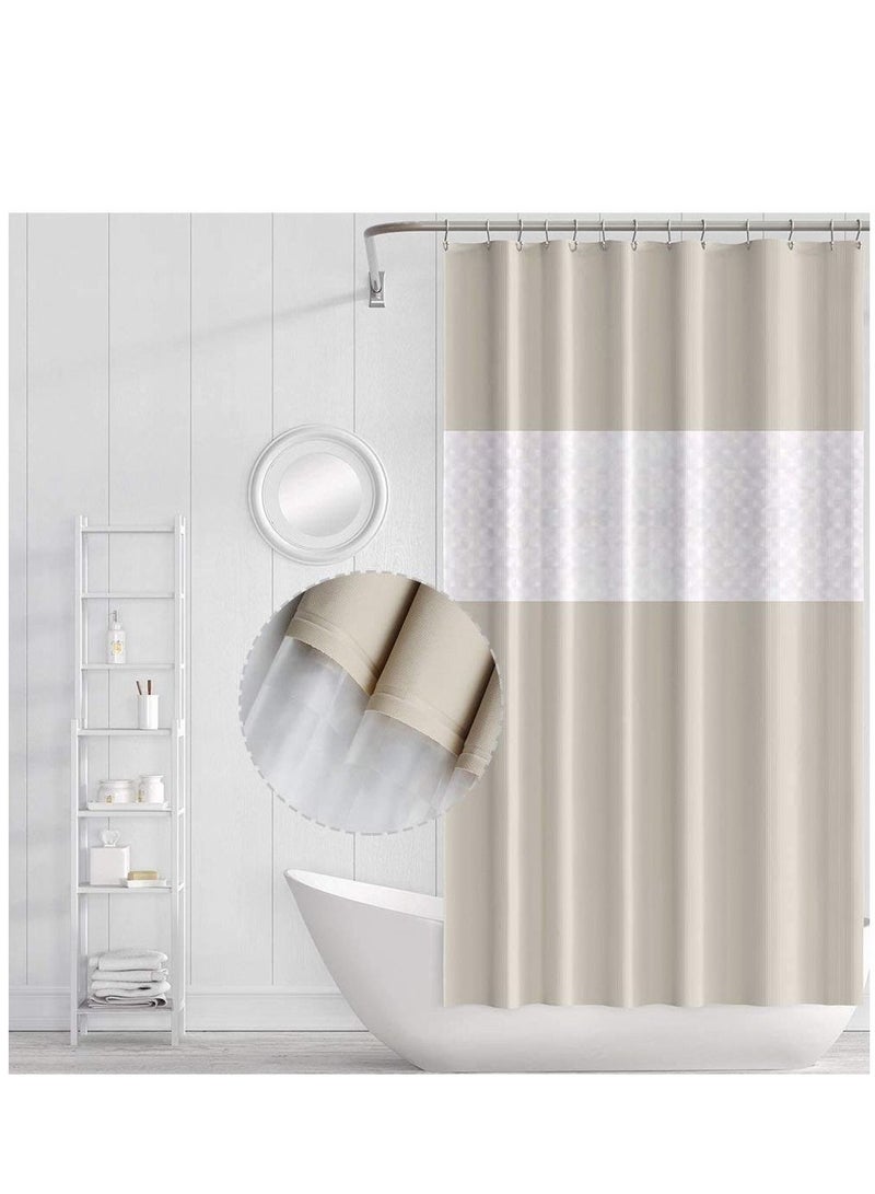 Shower curtain Liner Design for Bathroom Shower and Bathtubs - Free of PVC Chlorine and Chemical Smell - Non-Toxic and Eco-Friendly - 100% Waterproof 180 X 200 cm