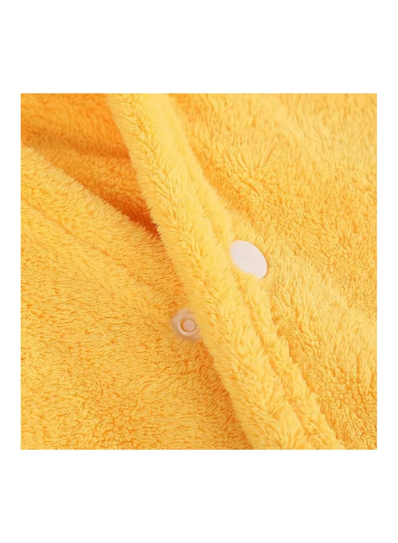 Baby Bath Towel with Hood, 70*140cm Ultra Soft Highly Absorbent Bathrobe Blanket Toddlers Bathrobe, Washcloth Set with Cute Animal Design for Baby Girls Boys 0-3 Years