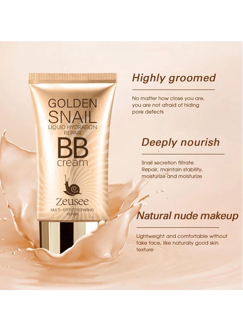 Foundation Makeup, BB Cream Tinted Moisturize For Face, Hydrating Formula BB Cream For All Skin Types, Oil-Free, Full-Coverage foundation primer, 50 ml