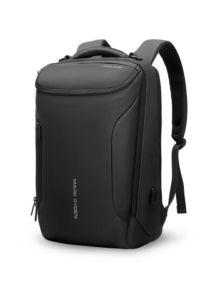 MARK RYDEN Large Capacity Waterproof Backpack for Business Men with USB Charging Port for School Travel Hiking Pack for Laptop Under 17.3 Inches