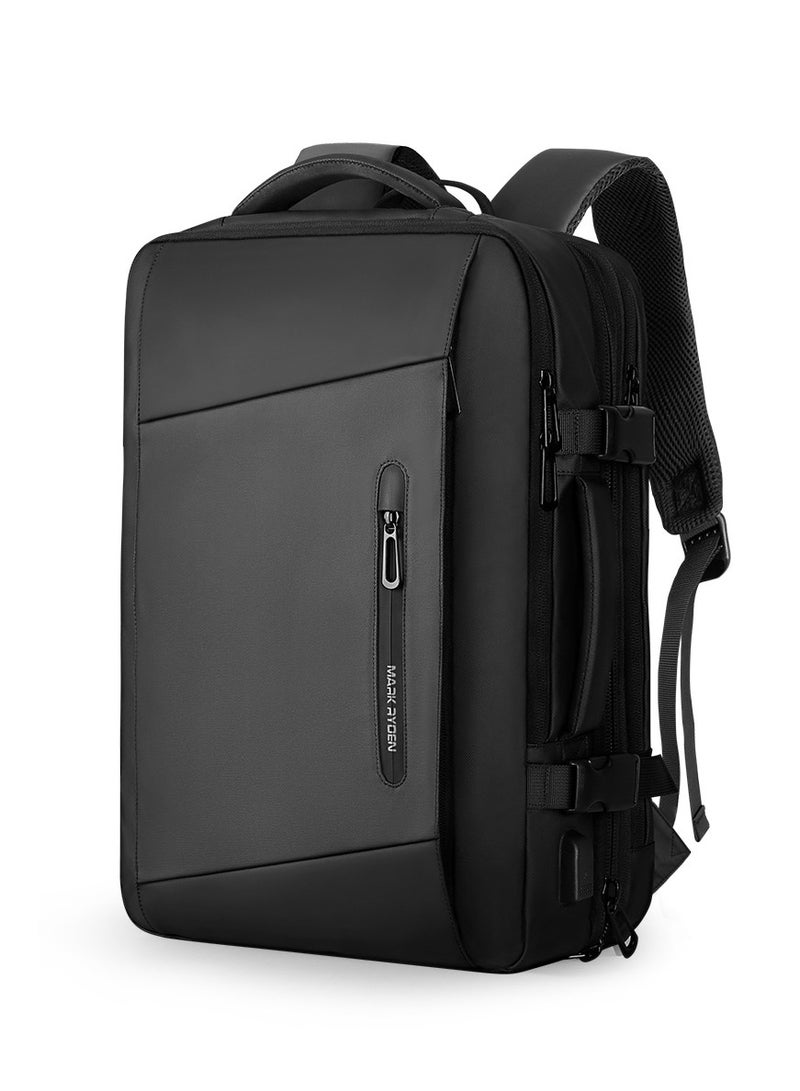 MARK RYDEN 9299 Black Casual Laptop Backpack Fits for 17.3 Laptop with USB port