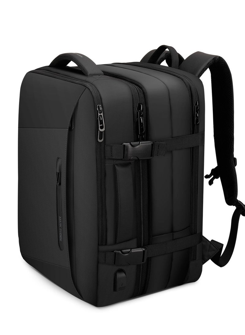 MARK RYDEN Laptop Backpack, Expandable 23L-40L Travel Backpack Cabin Size, Business Backpack Men with USB Charging Port Fit 17.3 Laptop