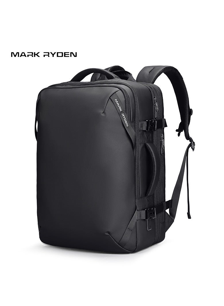 MARK RYDEN 9993 KR Expandable Travel,Business Hand Luggage, Aeroplane, Large Capacity Laptop Backpack for 17.3 Inch Laptop, with USB-C Charging Port
