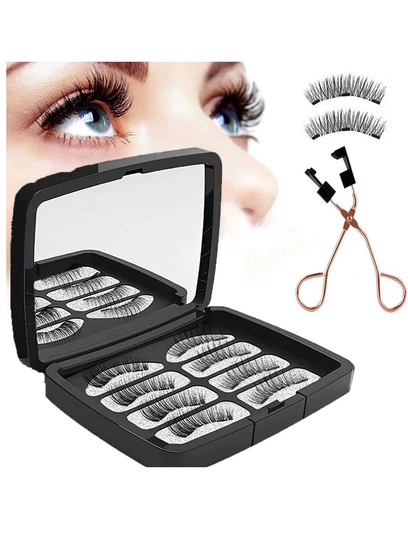 Magnetic False Eyelashes Dual Magnetic Eyelashes Without Eyeliner or Glue