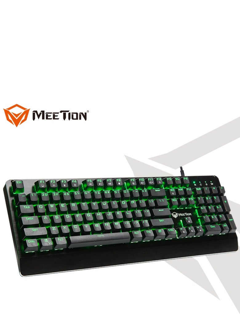 Meetion MK01 Classic Original Design, Full key Anti-Ghosting, 12 Multimedia Shortcuts, USB Braided Cable, Plug & Play, System Compatible OUTEMU Blue Switches RGB Mechanical Keyboard