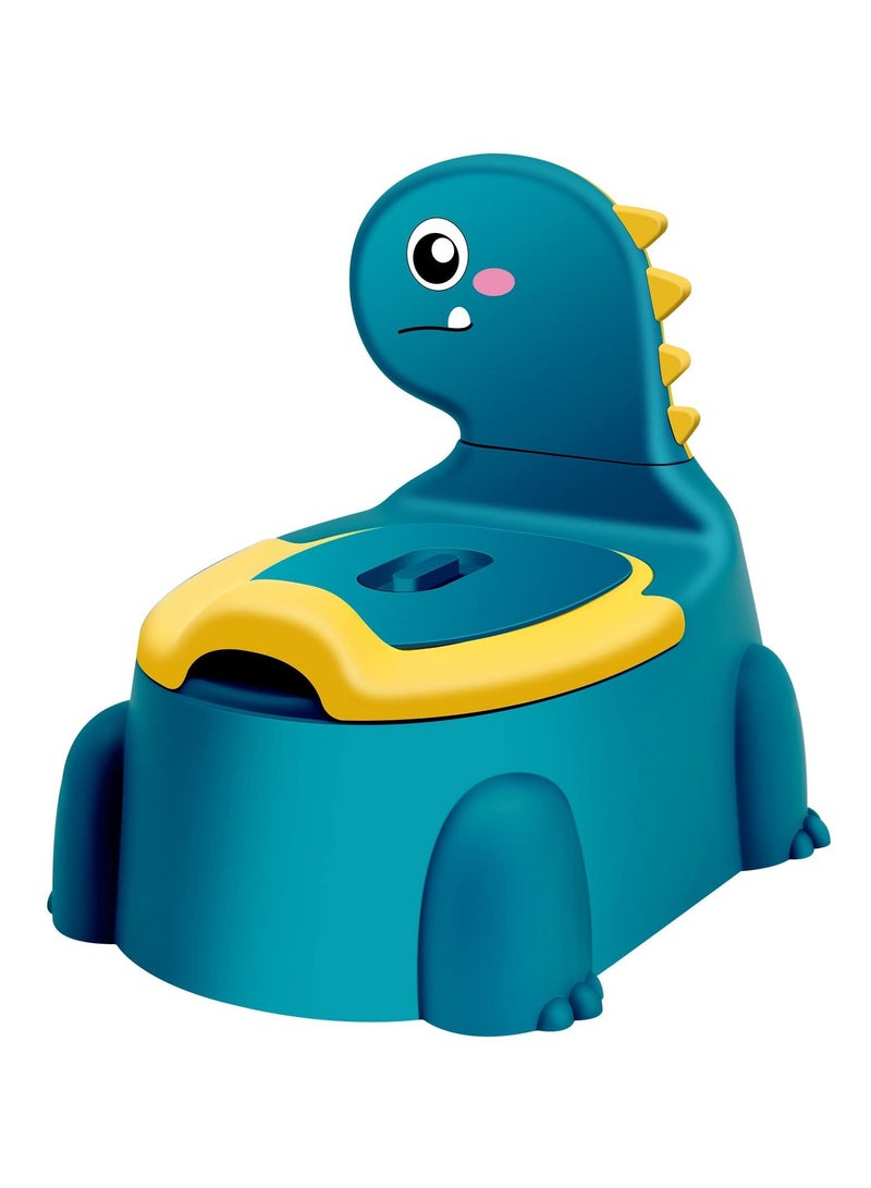 Kids Dinosaur Potty Training Chair - Comfortable Toddler Toilet Trainer with Lid for Boys and Girls, Ages 1-6