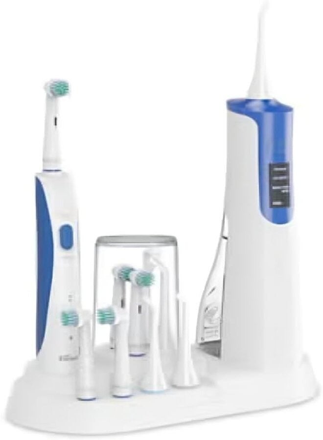 Dental Electric Toothbrush and Wireless Dental Water Jet Set Clean Rotating Electric Toothbrush