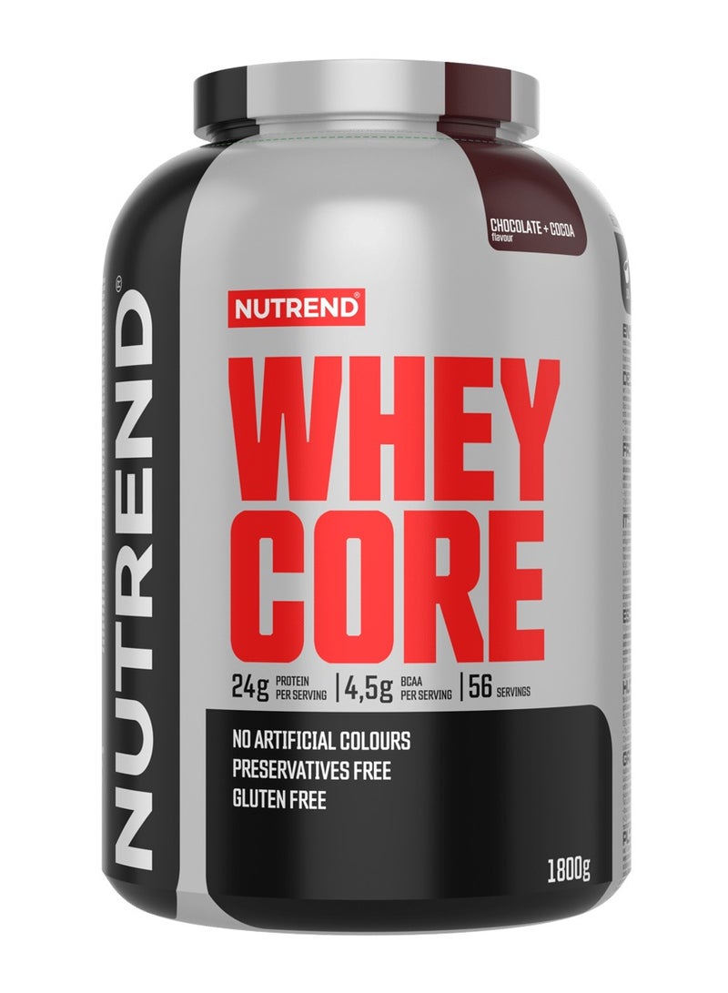 Nutrend Whey Core 1800g Chocolate + Cocoa  56 Servings