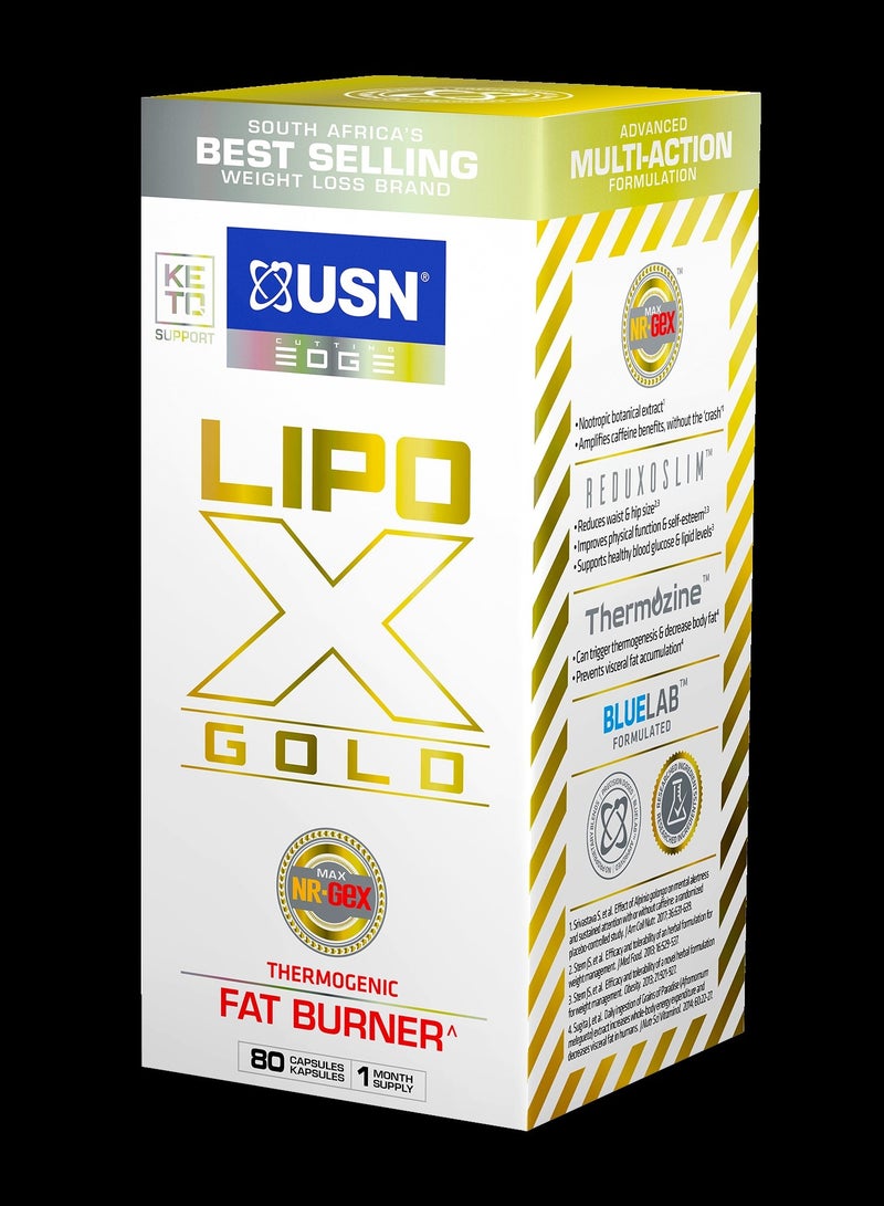 Lipo X Gold Fat Burner 80 Caps