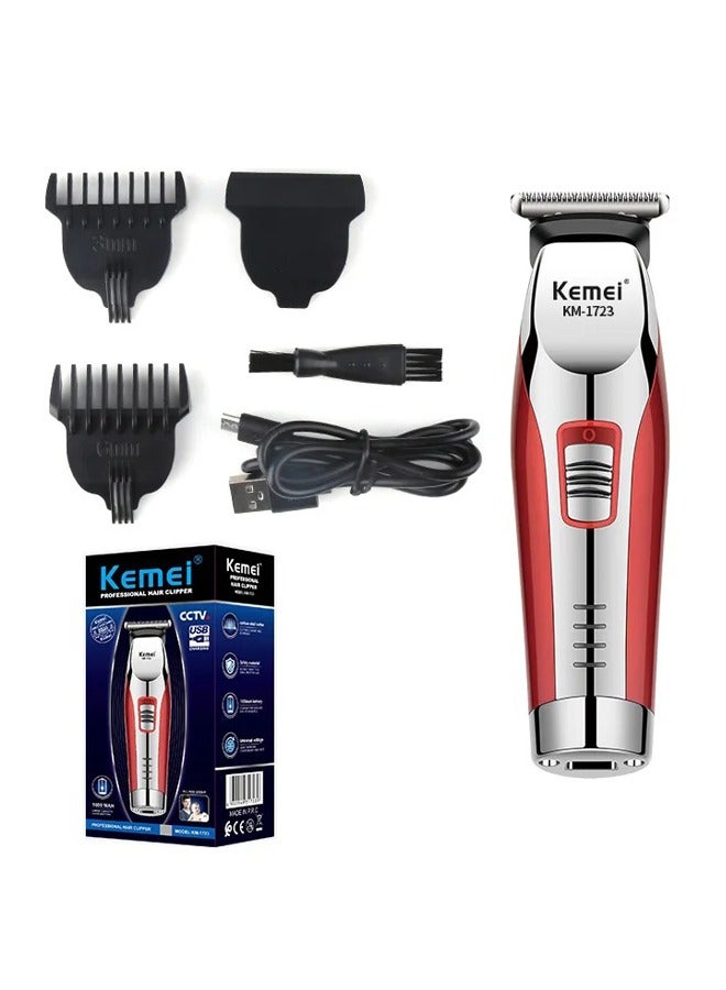 Kemei 2 in 1 Hair Clipper Powerful Hair trimmer Electric Beard Trimmer For Men Hair Cutter Machine Haircut Barber Razor, KM-1723