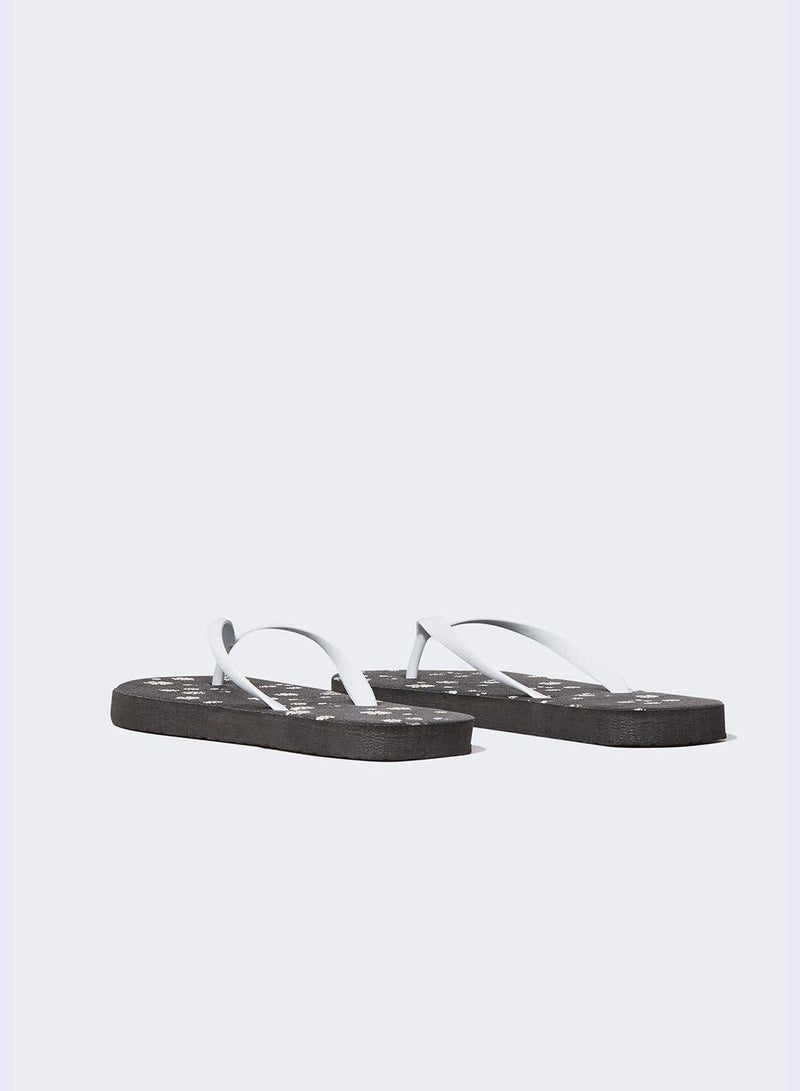 Faux Leather Flip Flop